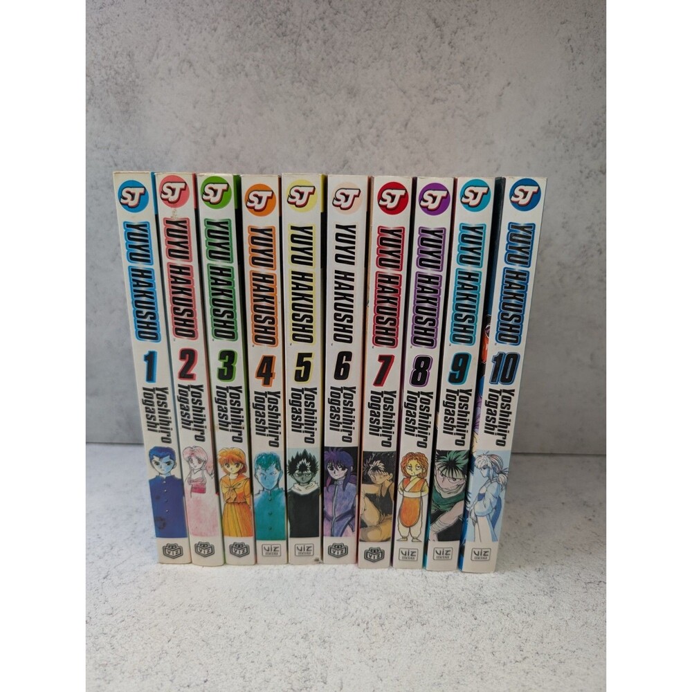 Yu Yu Hakusho Manga Vol 1–10 Lot COMPLETE SET Yoshihiro Togashi Viz Shonen Jump